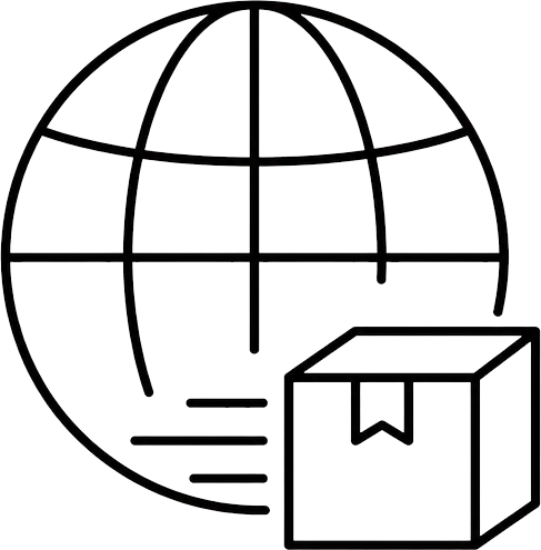 Global delivery icon