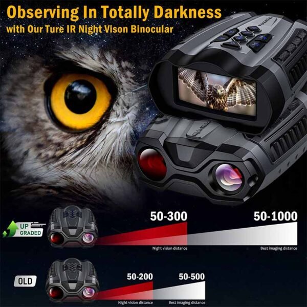 Night Vision Goggles,4K Night Vision Binoculars for Adult with 3.5" HD Screen,32GB TF Card - Image 6