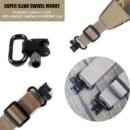 Crossbody Style Hands-Free Gun Sling for Rifle Shotgun Crossbow