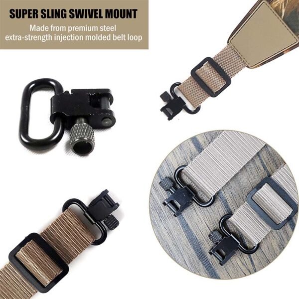 Crossbody Style Hands-Free Gun Sling for Rifle Shotgun Crossbow - Image 4