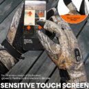 Heated Hunting Gloves with Light-Off Fingerless Design with Battery