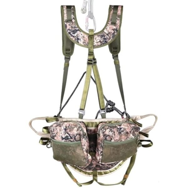 Hunting Saddle System Kit, Includes Bridge, Expandable Saddle, 2 x Tree Saddle Dump Pouch and Saddle Harness - Image 3