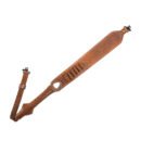 Ebnoxven Handcrafted Full-Grain Leather Rifle Sling with Ammo Loops & QD Swivels
