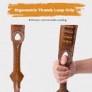Ebnoxven Handcrafted Full-Grain Leather Rifle Sling with Ammo Loops & QD Swivels